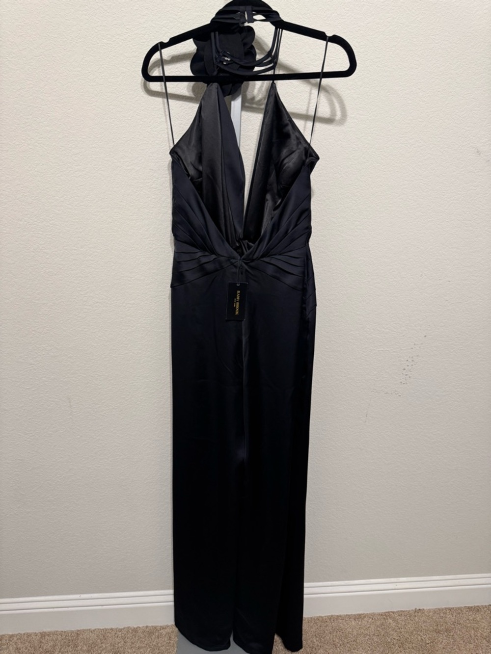 Ramy Brook
Angelina Pleated Twist-Front Halter Jumpsuit - Picture 6 of 7